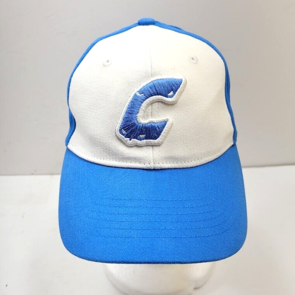 Combat Baseball Hat Cap Fitted White Blue